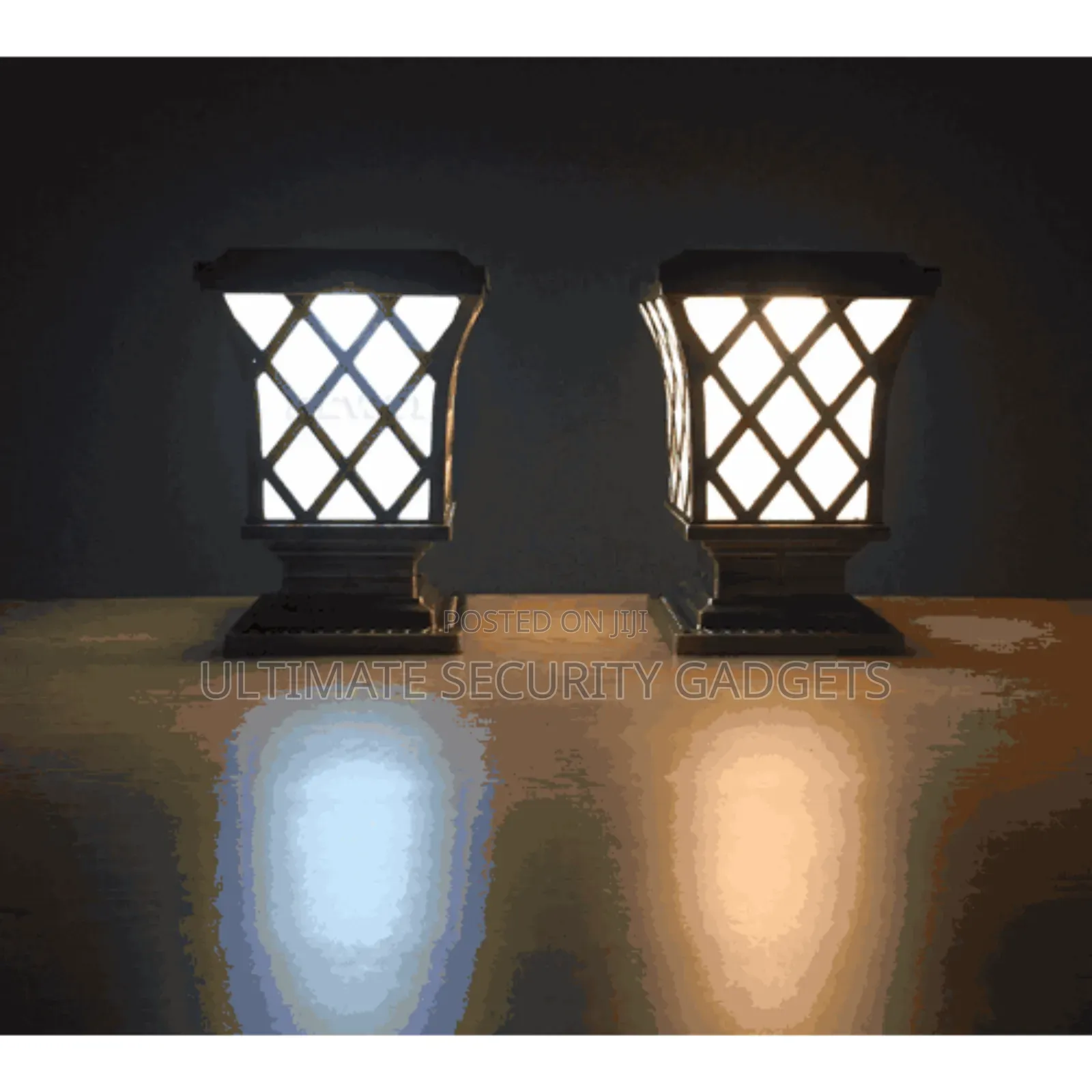 Solar Powered Pillar Waterproof Outdoor Light