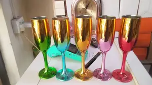 Six Peace's(6pcs) of Gold Wine Glass
