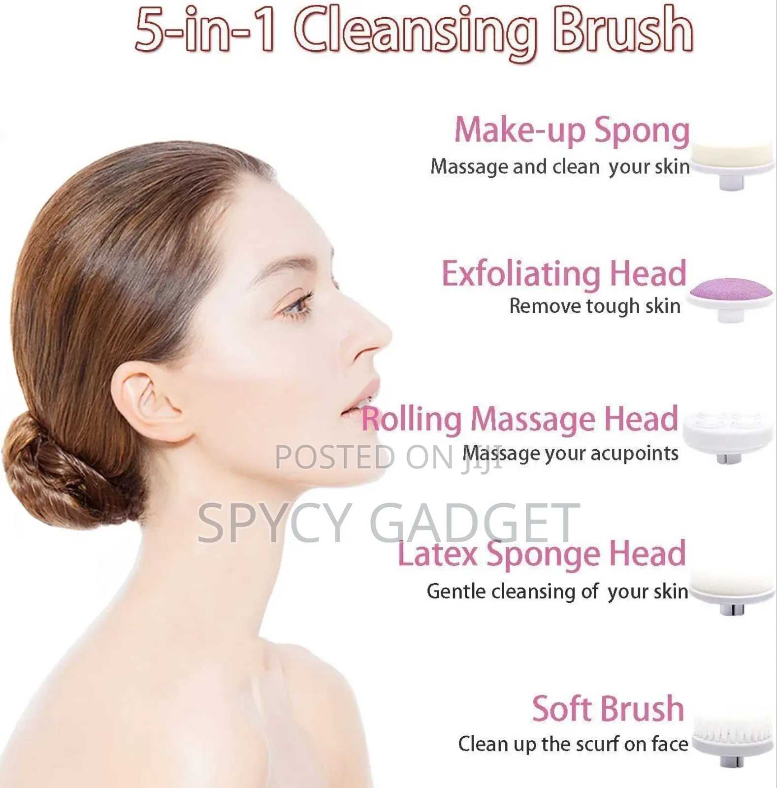 Battery Powered 5 in 1 Beauty Care Massager