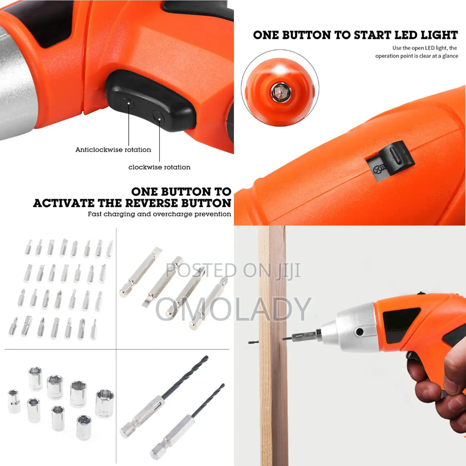 45 PCS Rechargeable Screw Driver With an Exclusive Box