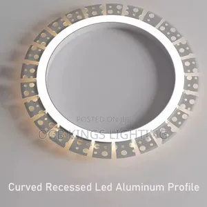 Aluminum Profile Curved Line Light Ceiling 3meters