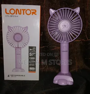 Photo - Lontor 4 Inches Rechargeable Mini Hand Fan