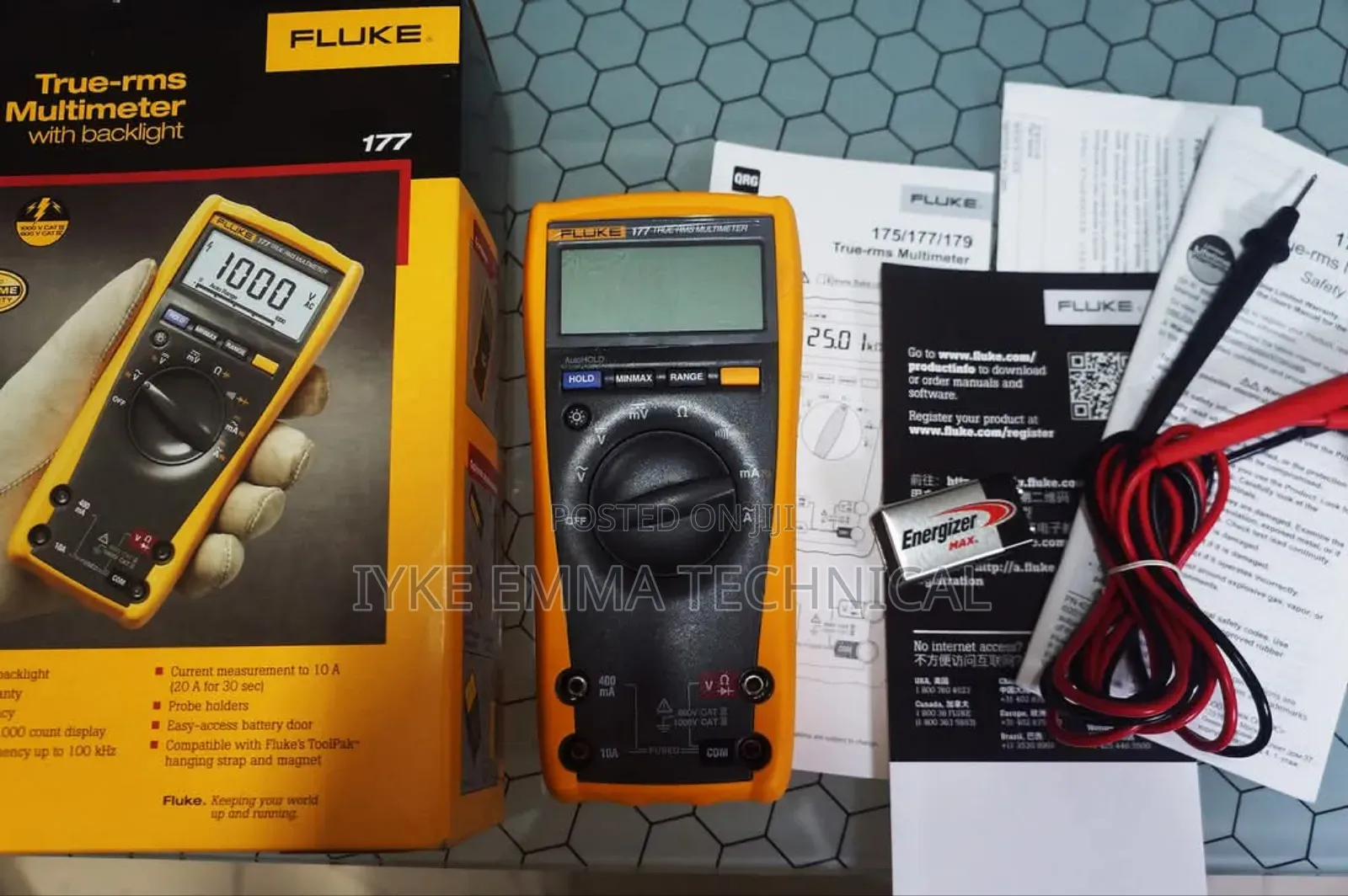 Fluke 177 True Rms Digital Multimeter With Backlight