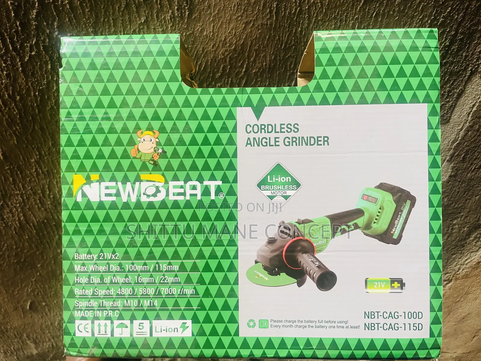 New Beat Cordless Grinder 115mm