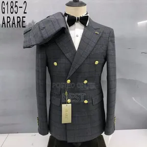 Check Double Breasted Turkish Suit