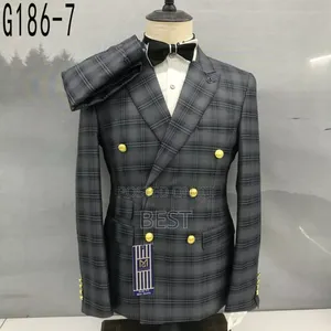 Check Double Breasted Turkish Suit