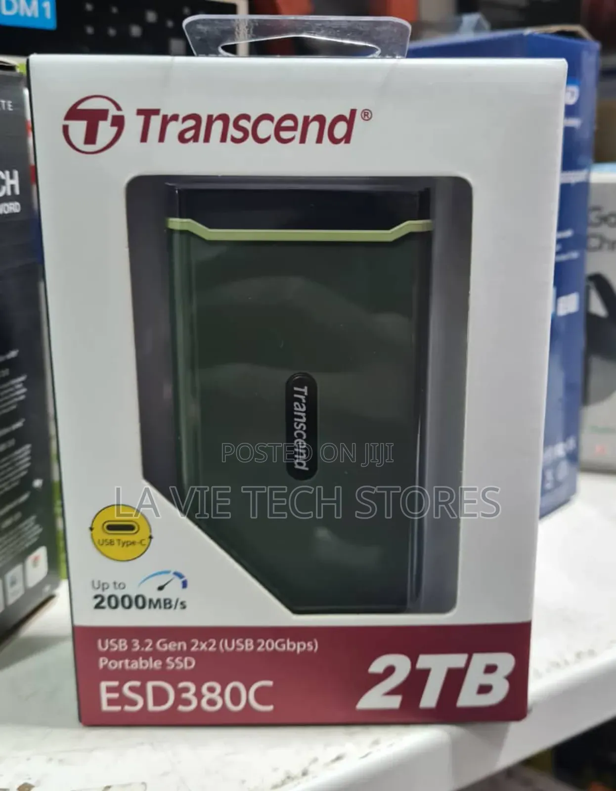 Transcend 2tb Esd380c Usb 3.2 Gen 2x2 Portable SSD