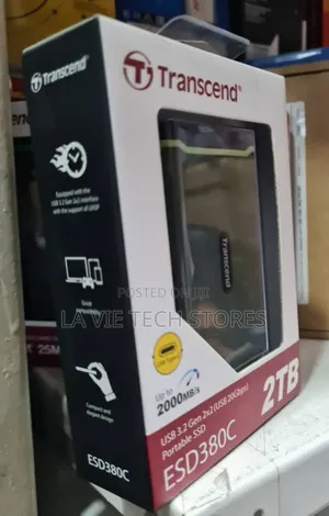 Transcend 2tb Esd380c Usb 3.2 Gen 2x2 Portable SSD
