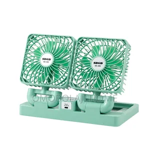 Double Head Rechargeable Solar Fan