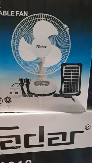 Rechargeable Solar Fan With Panel for Home's/ Offices/ Hotel