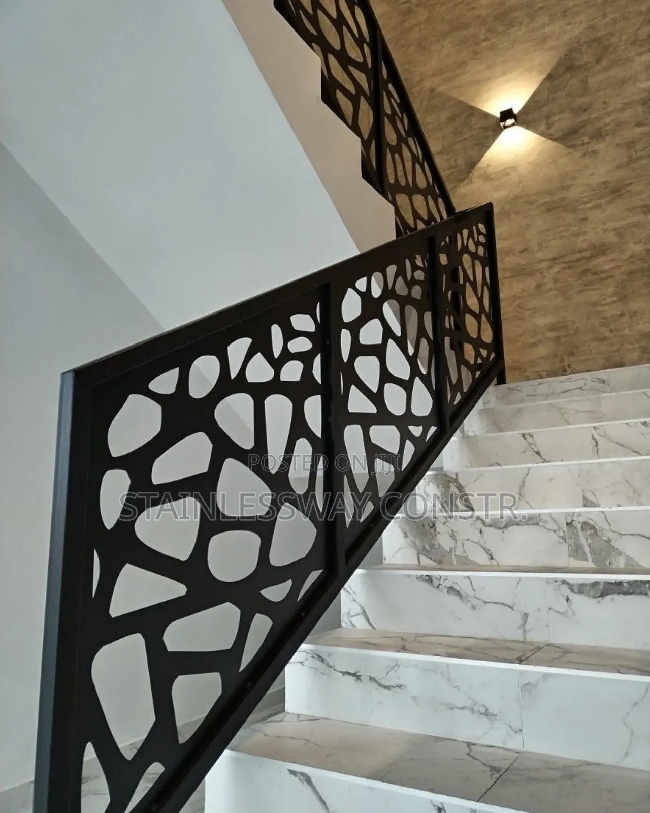 Lasercut Mable Railing