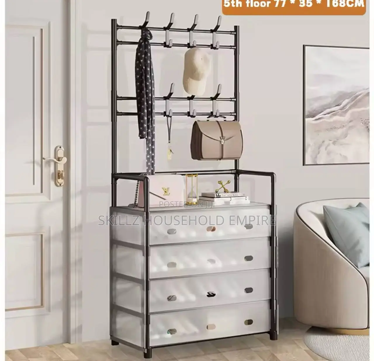 Dust Proof Shoe and Hat Hanger