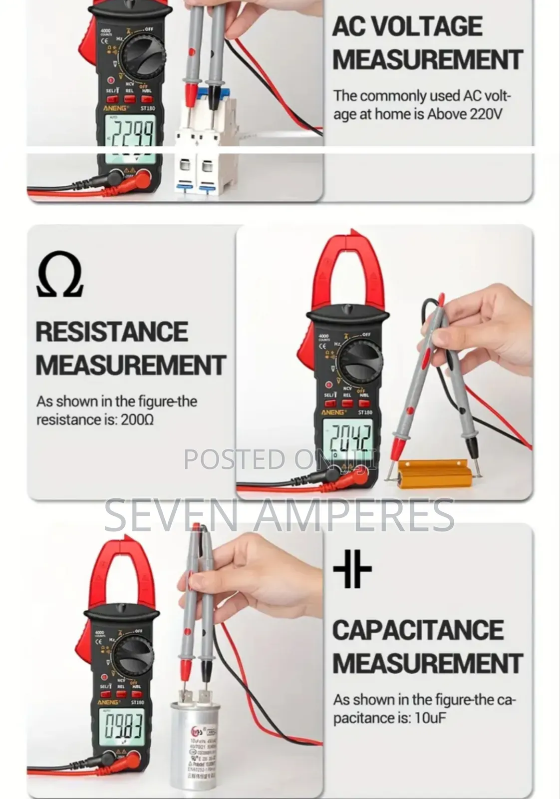 Aneng St180 Clamp Multimeter