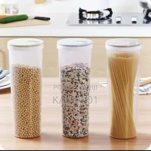 Kitchen Jars 2l Tall Clear Spaghetti Pasta Storage Container