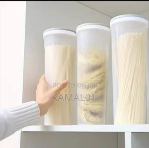 Kitchen Jars 2l Tall Clear Spaghetti Pasta Storage Container
