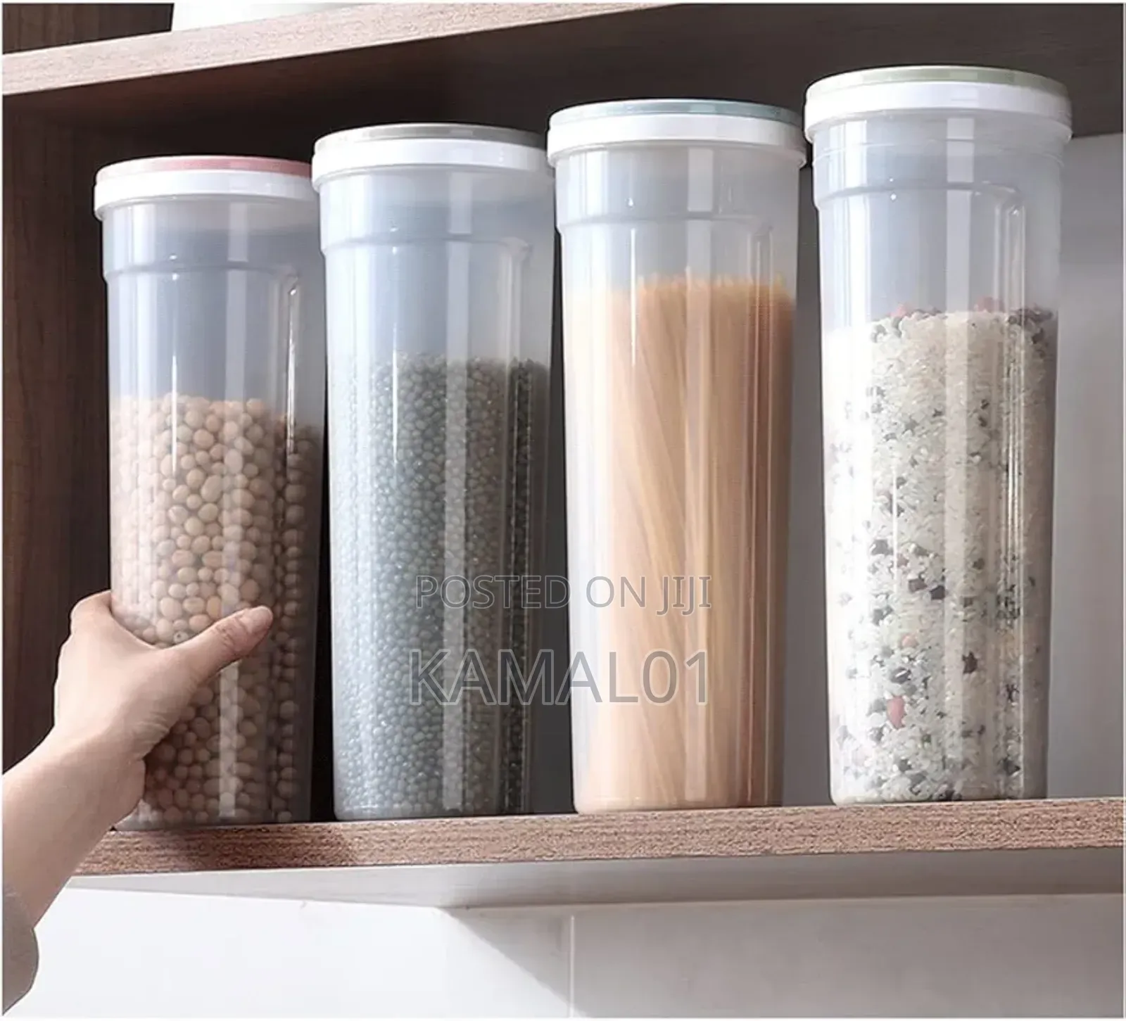 Kitchen Jars 2l Tall Clear Spaghetti Pasta Storage Container