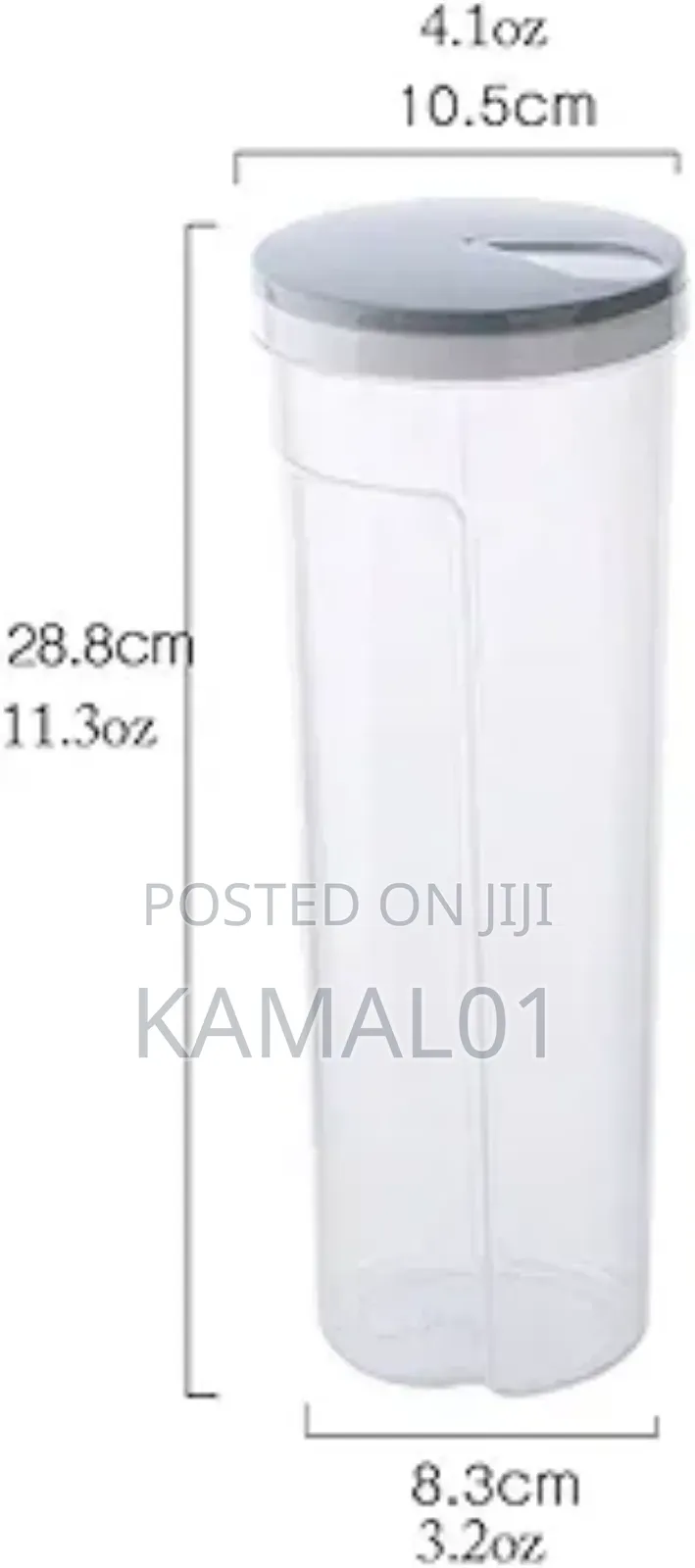 Kitchen Jars 2l Tall Clear Spaghetti Pasta Storage Container