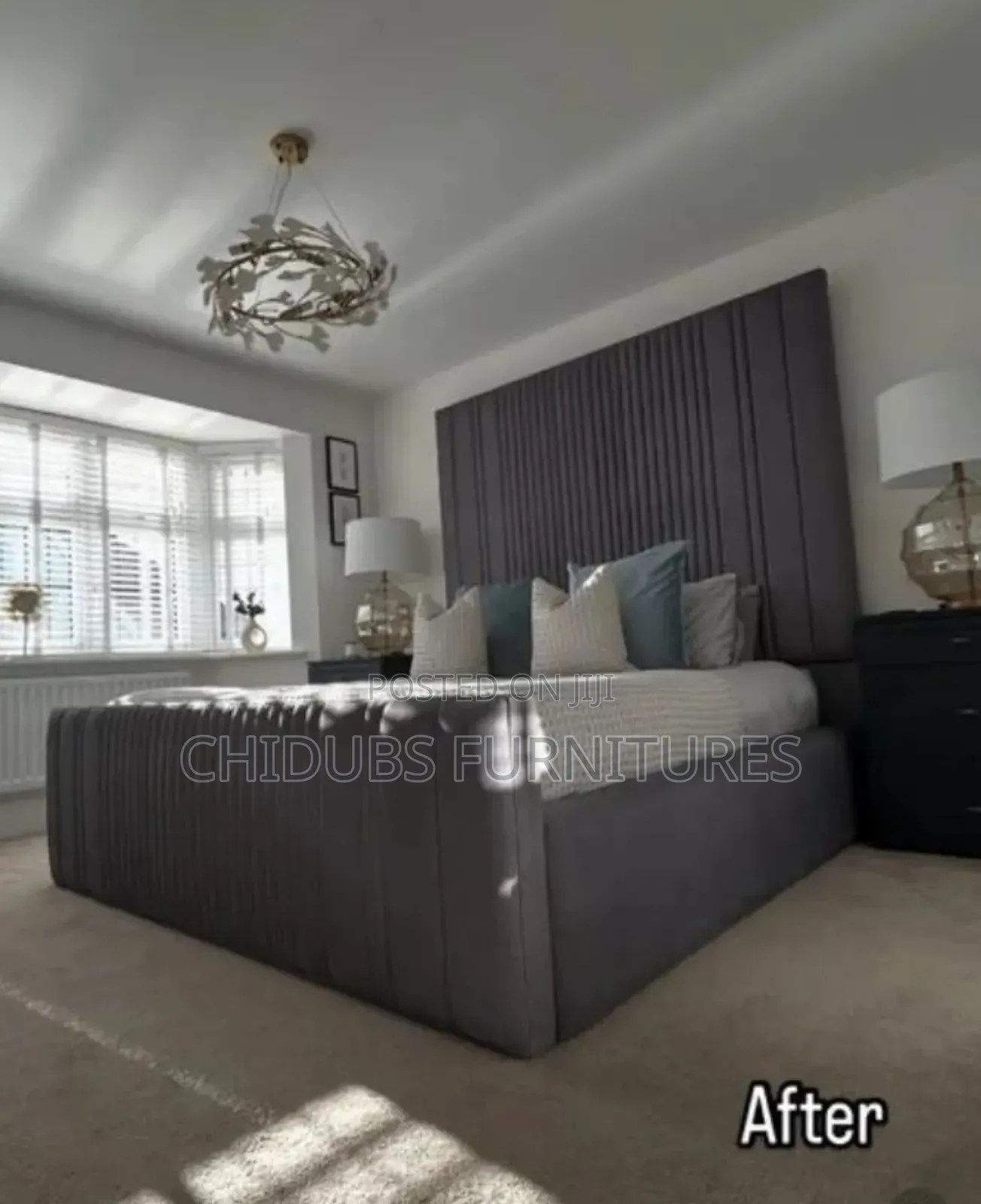 Unique and Classy Padded Bed Frame