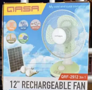 Gaza Table Rechargeable Solar Fan
