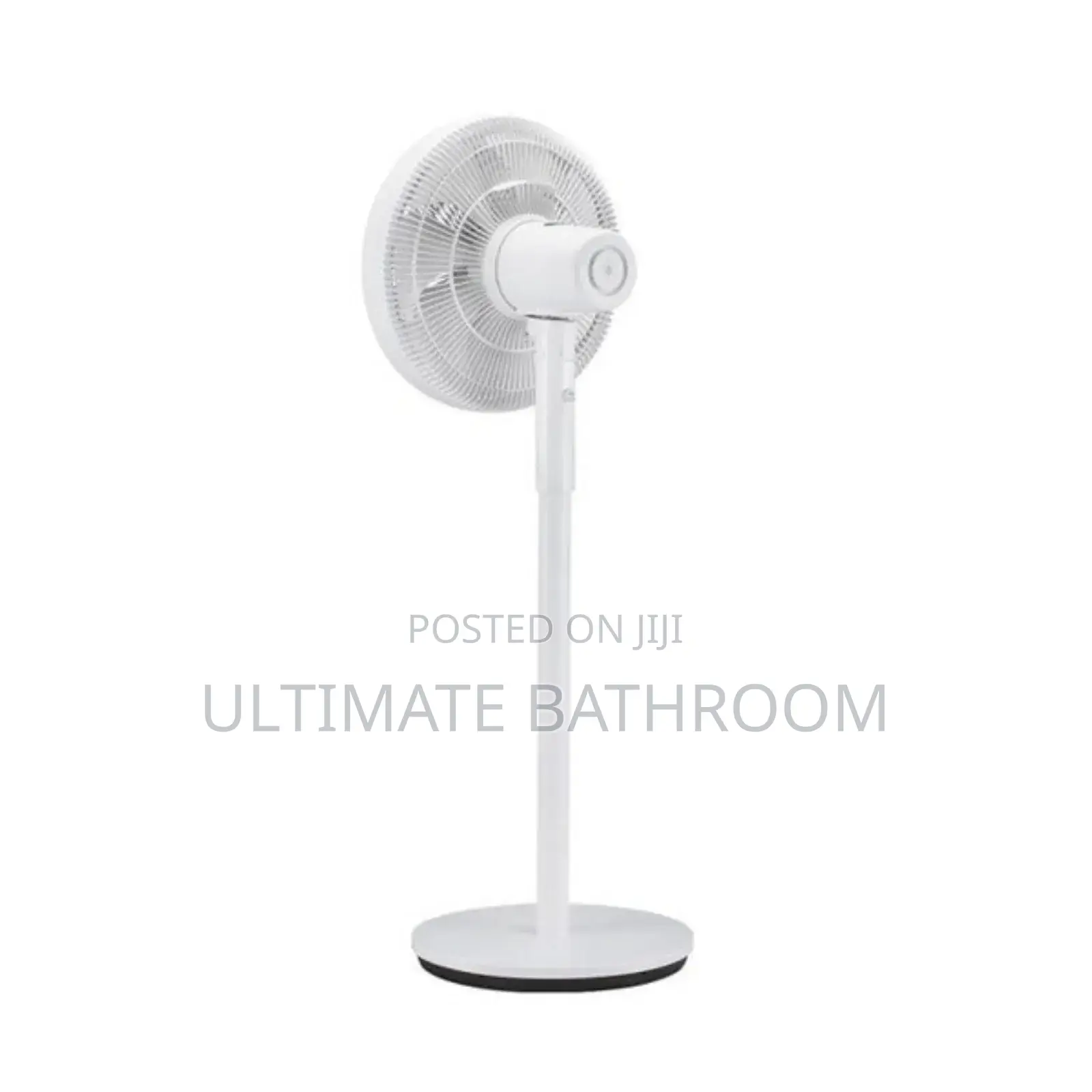 White Efficient Midea Standing Fan