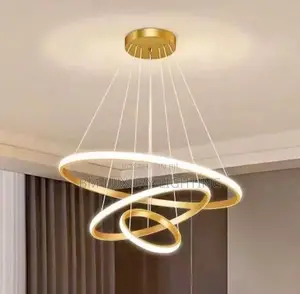 Nordic Luxury 3 Ring Modern Chandeliers