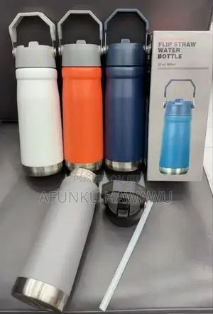 Flip Straw Water Bottle