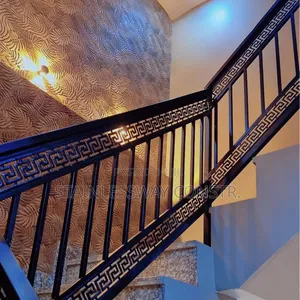 Wrought Iron Railing With Lasercut Versace