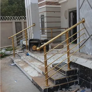 Gold Stainless Pipes and Accessories Railing Entrance