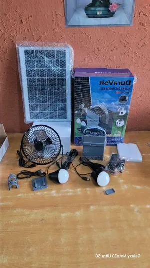 5in1 Duravolt Solar Rechargeable Panel With Fan
