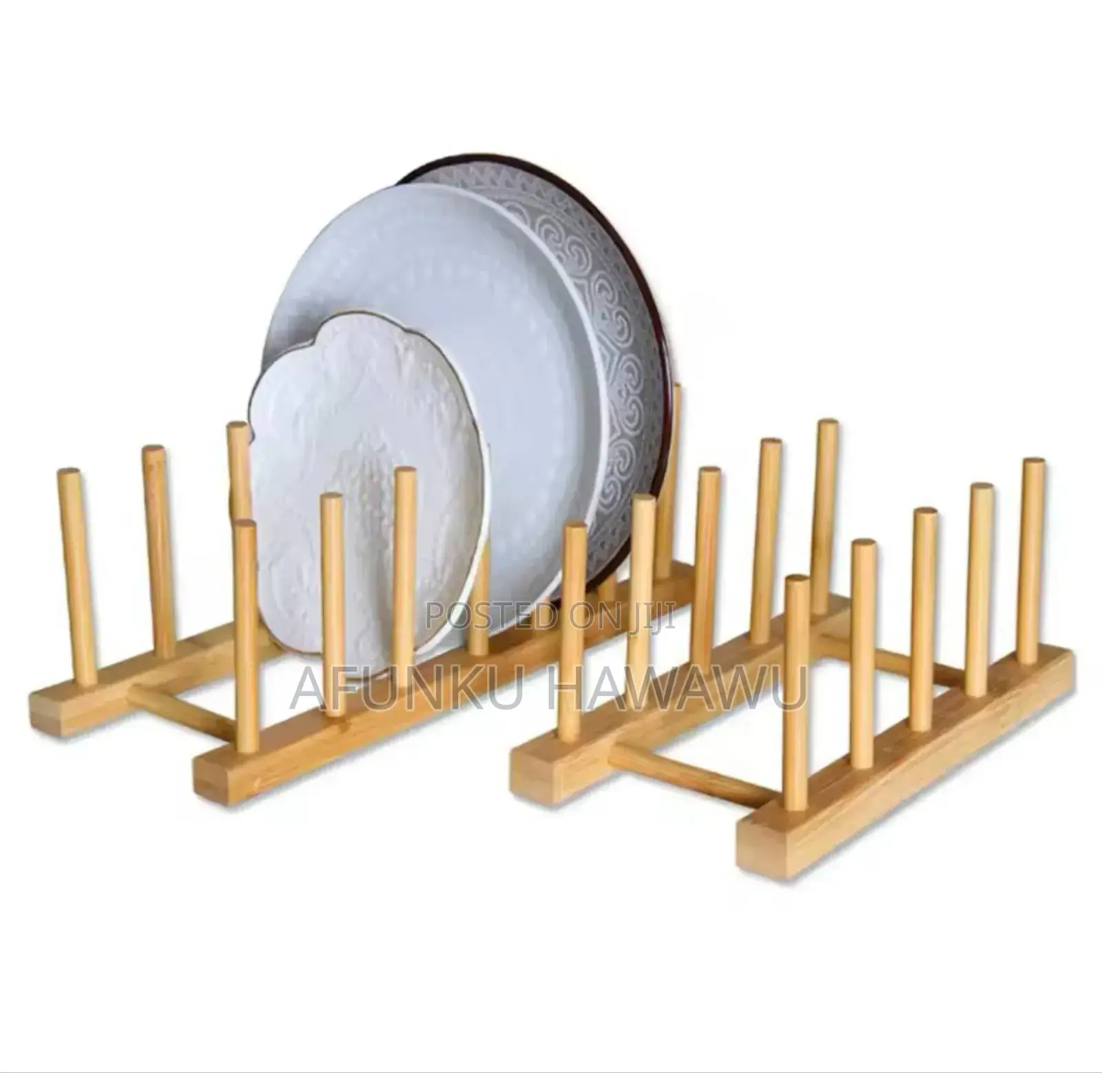 Wooden Plates Rack
