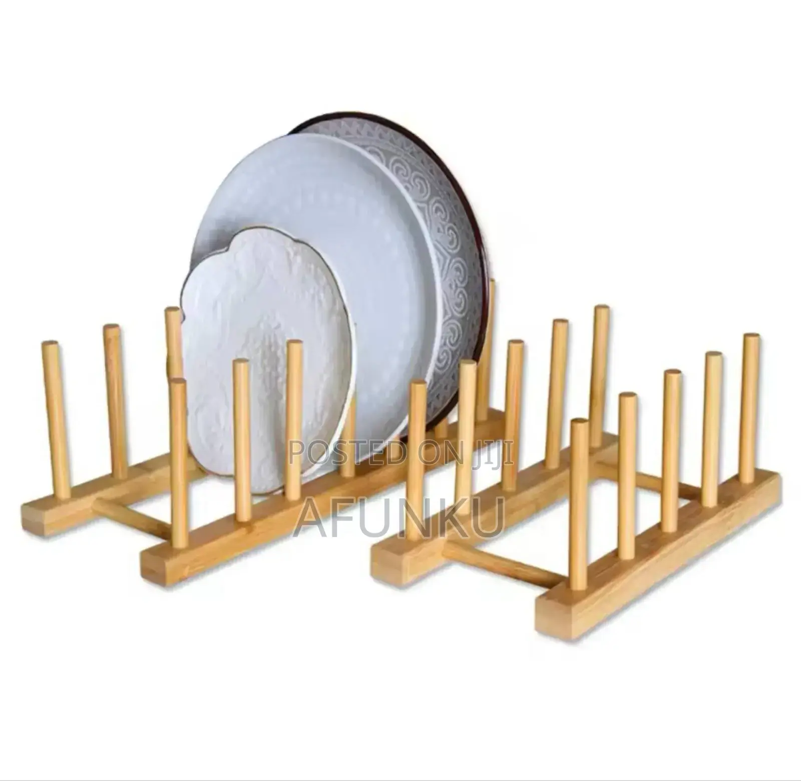 Wooden Plates Rack