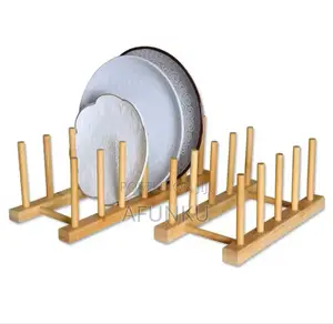 Wooden Plates Rack