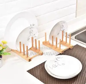 Wooden Plates Rack