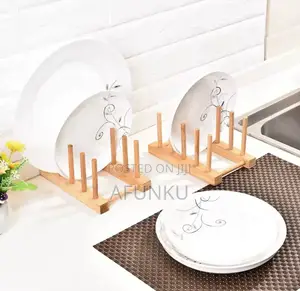 Wooden Plates Rack
