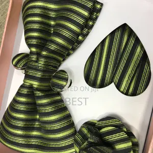 Quality Bow Tie Set With Pocket Square,Cufflinks Lapel Pin