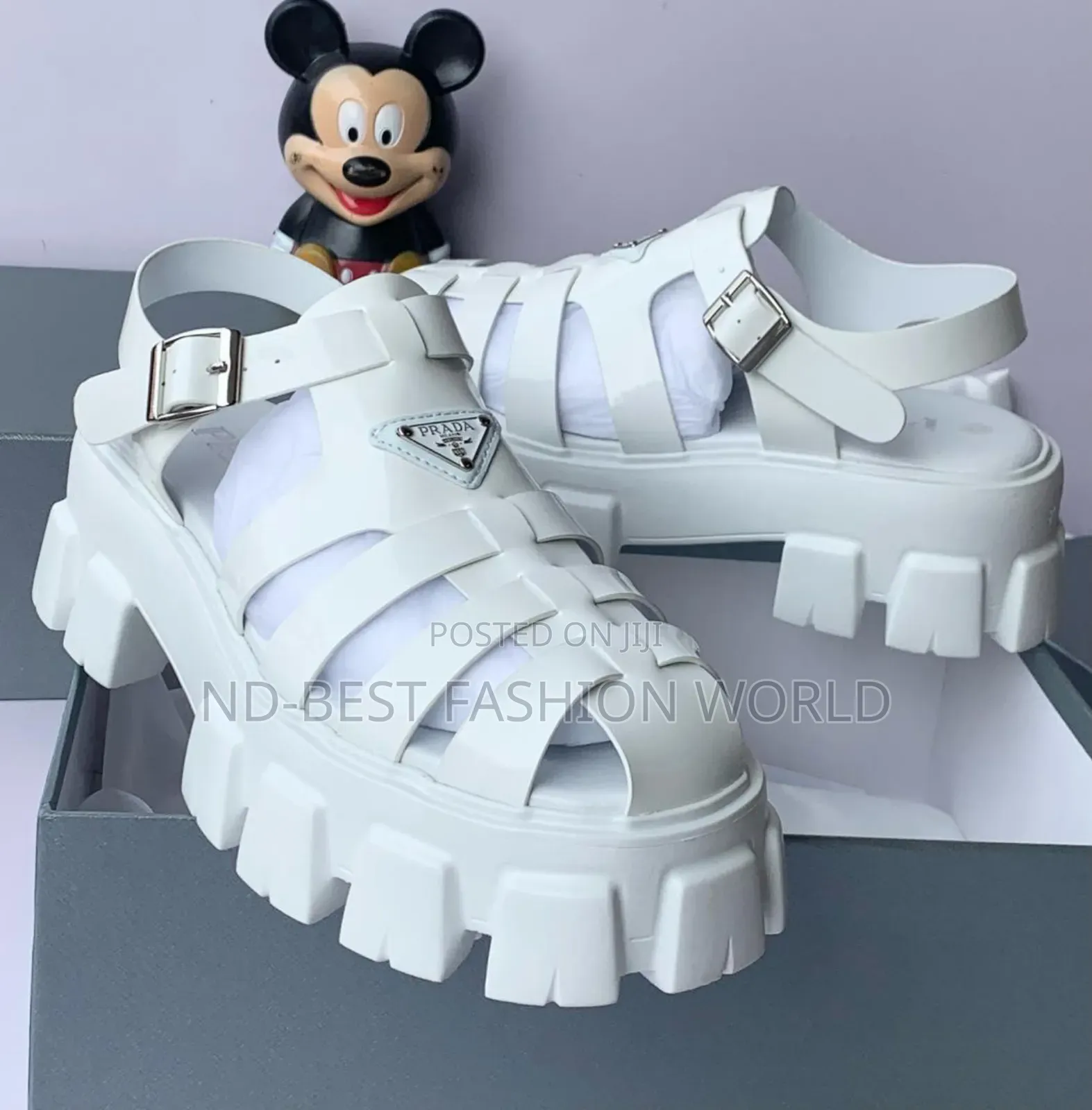 Pure Leather Prada Sandals