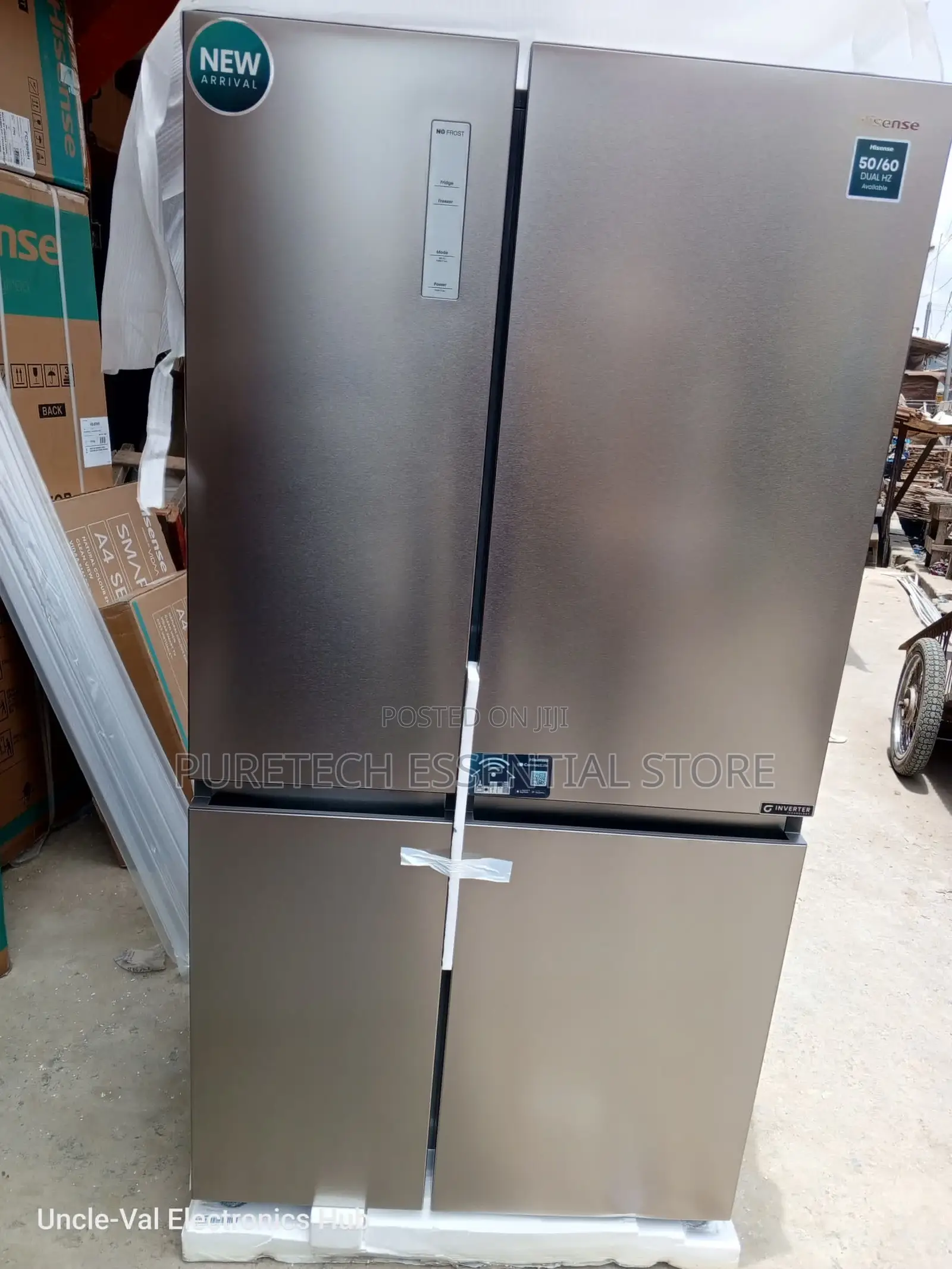 New Hisense Side by Side 637liters Rs87ws