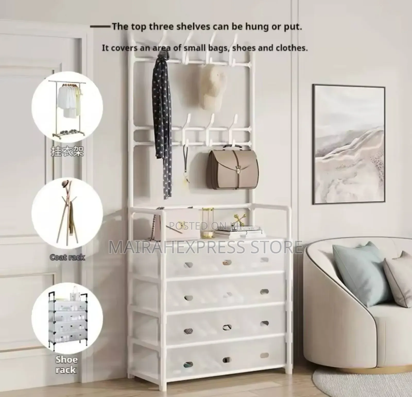 Dustproof Shoe and Hat Hanger