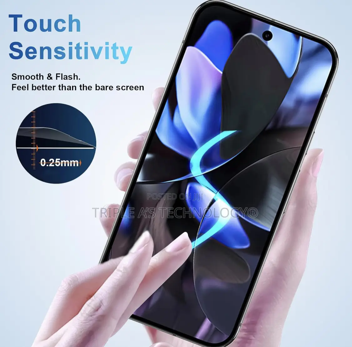 Pixel 9 Pro Privacy Screen Protector, 9h Hardness