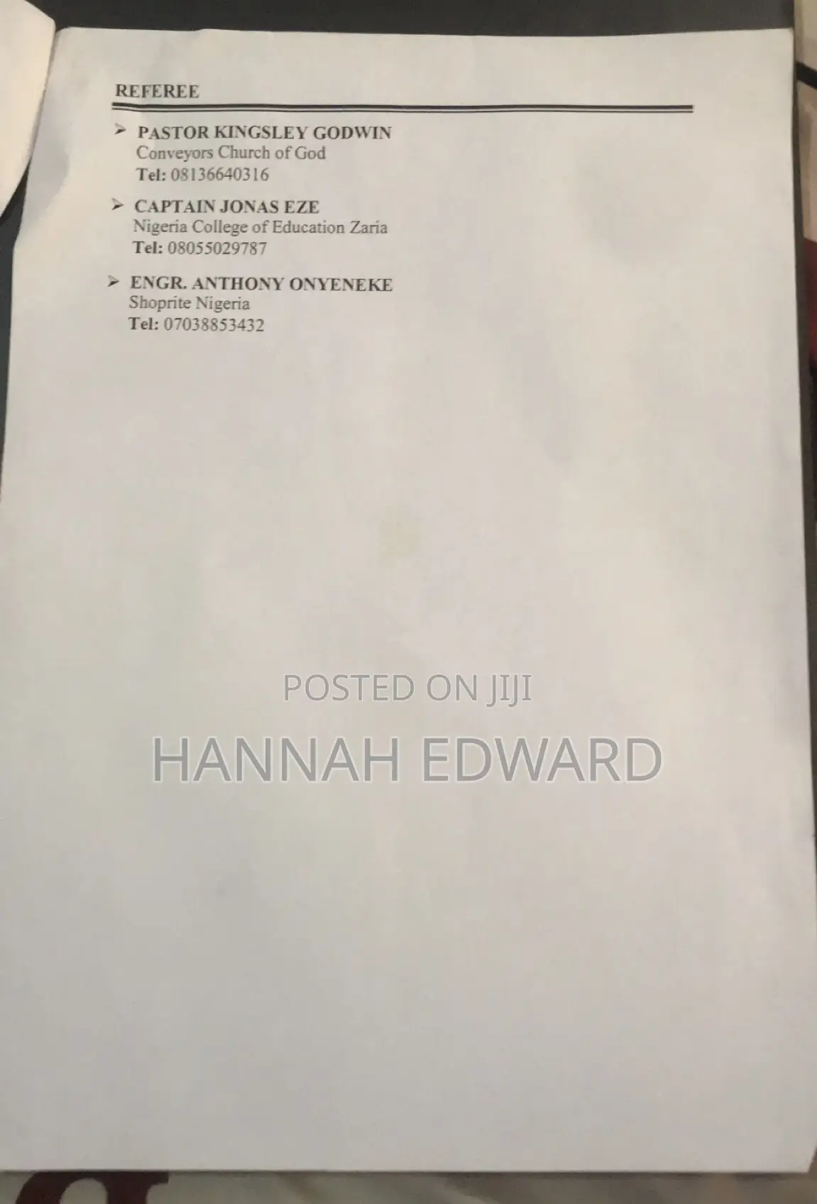 Housekeeping Cleaning CV