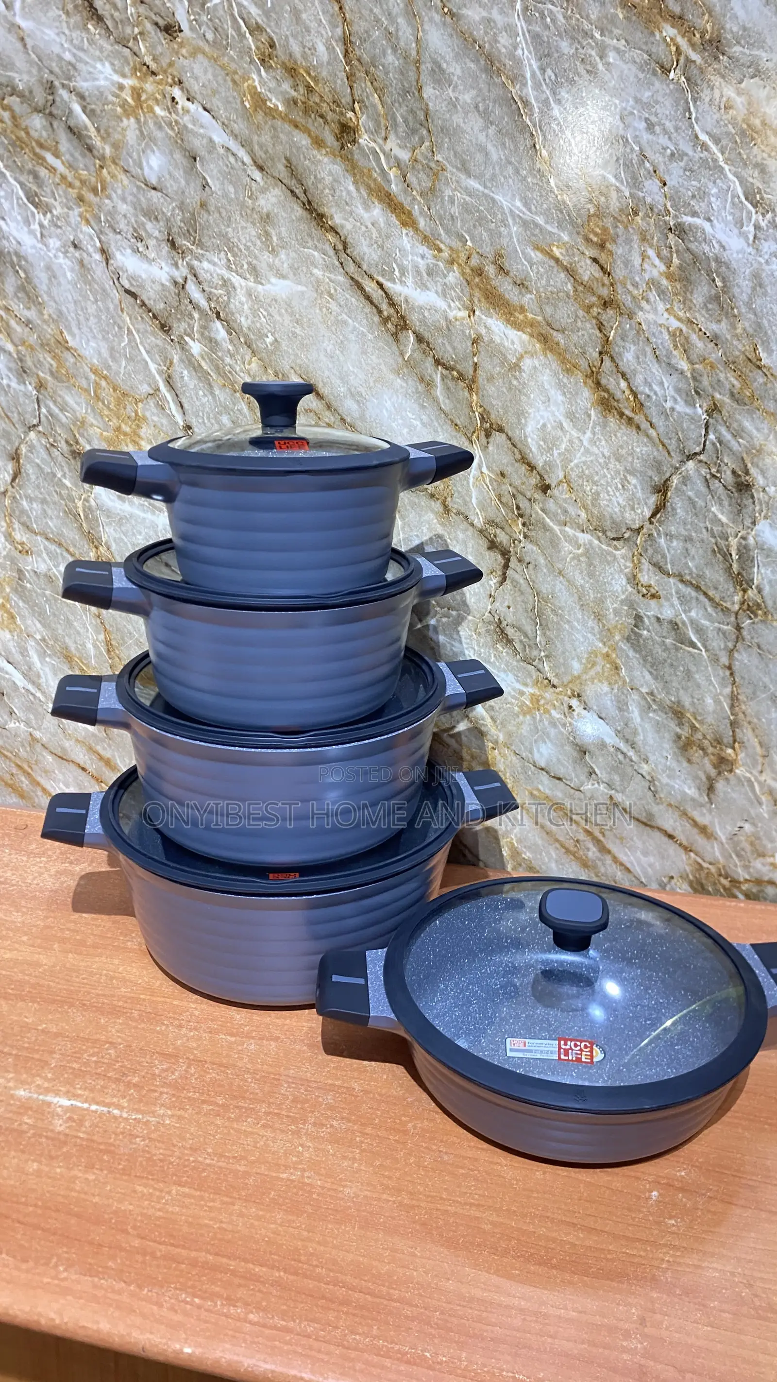 10pcs Ucc Life Granite Cookware Set