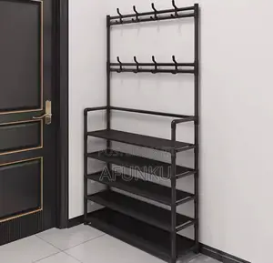 Simple Coat Rack With Shoe Storage Shelf