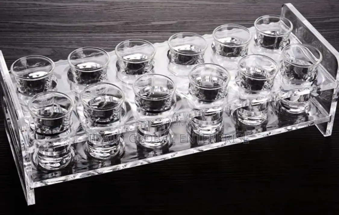 Acrylic Tequila Glass With Rack