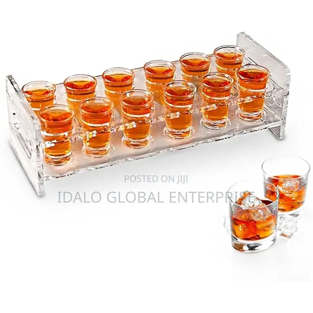 Acrylic Tequila Glass With Rack