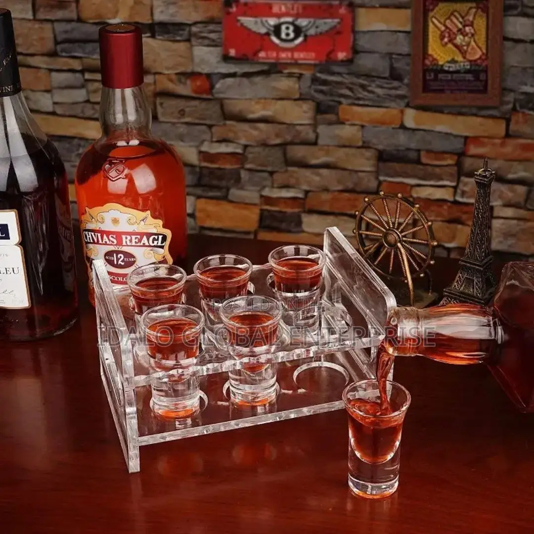 Acrylic Tequila Glass With Rack