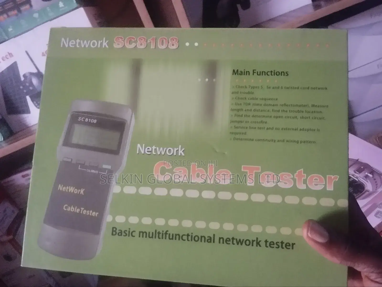 Sc8108 Multifunctional Network Tester Lan Phone Cable Meter