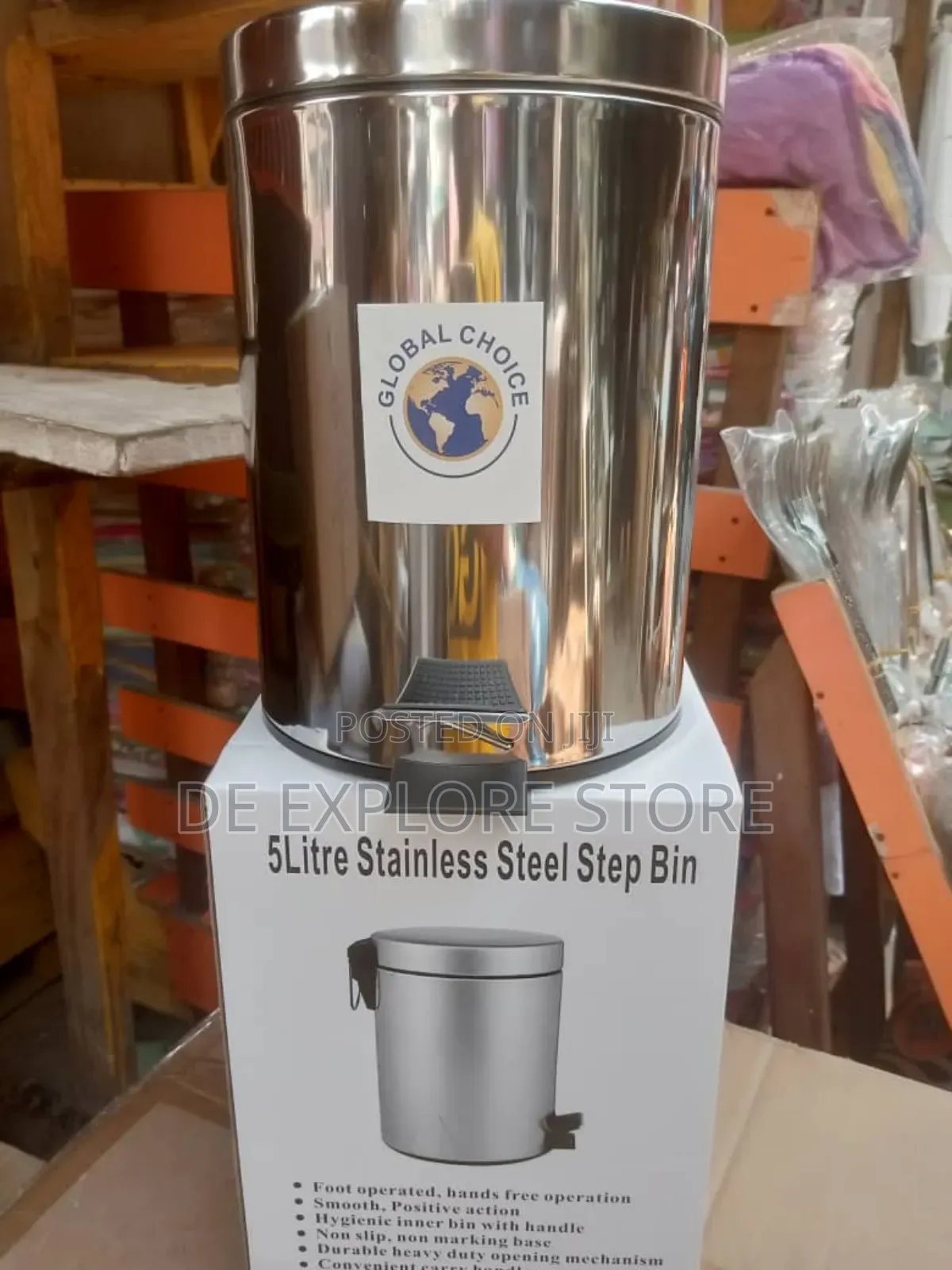 5litre Stainless Steel Tash Bin