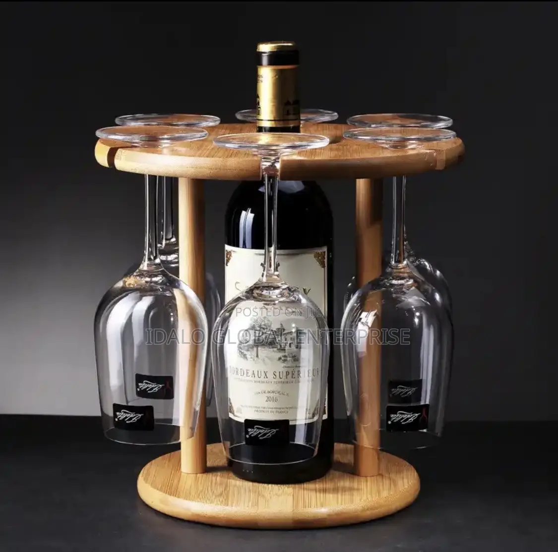 Wooden Wine Glass Holder