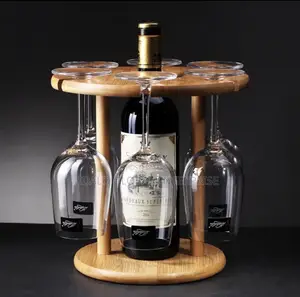 Wooden Wine Glass Holder