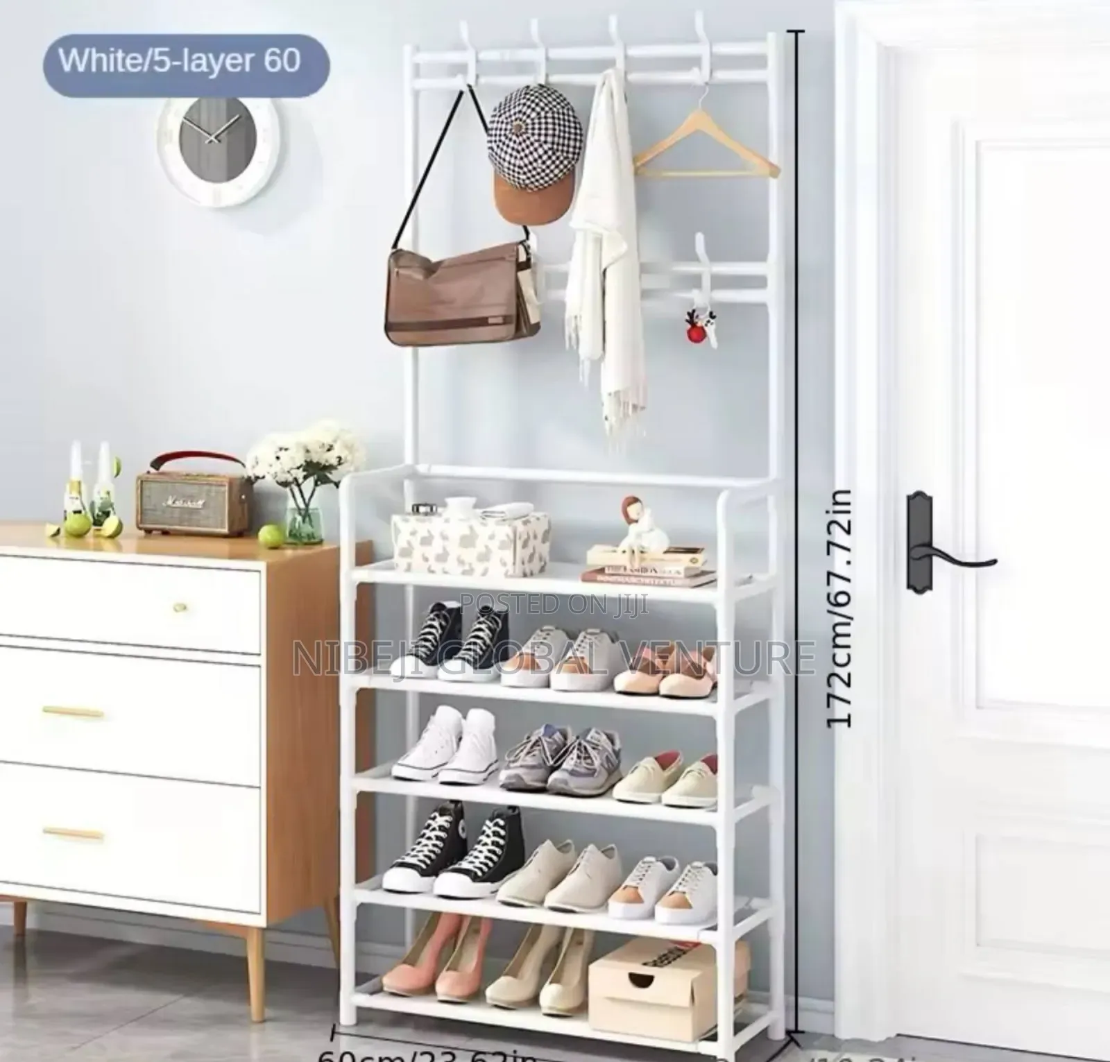 Simple Coat Rack With Shoe Rack